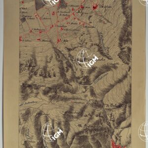 CARTA DEI DINTORNI DI PALERMO ALLA SCALA DI 1 A 10.000 PER LEMANOVRE SULLA CARTA ESEGUITA MEDIANTE INGRANDIMENTO GEOMETRICO DELLA CARTA AL 50.000, RIVEDUTA E COMPLETATA IN OGNI PARTE SUL TERRENO, CON STRUMENTI PER LEVATE SPEDITIVE - TAVOLA VII 4.