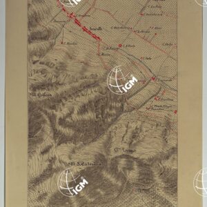 CARTA DEI DINTORNI DI PALERMO ALLA SCALA DI 1 A 10.000 PER LEMANOVRE SULLA CARTA ESEGUITA MEDIANTE INGRANDIMENTO GEOMETRICO DELLA CARTA AL 50.000, RIVEDUTA E COMPLETATA IN OGNI PARTE SUL TERRENO, CON STRUMENTI PER LEVATE SPEDITIVE - TAVOLA VIII 3.