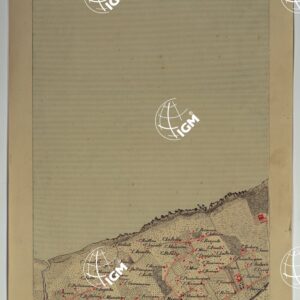 CARTA DEI DINTORNI DI PALERMO ALLA SCALA DI 1 A 10.000 PER LEMANOVRE SULLA CARTA ESEGUITA MEDIANTE INGRANDIMENTO GEOMETRICO DELLA CARTA AL 50.000, RIVEDUTA E COMPLETATA IN OGNI PARTE SUL TERRENO, CON STRUMENTI PER LEVATE SPEDITIVE  - TAVOLA IX 1.