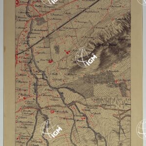 CARTA DEI DINTORNI DI PALERMO ALLA SCALA DI 1 A 10.000 PER LEMANOVRE SULLA CARTA ESEGUITA MEDIANTE INGRANDIMENTO GEOMETRICO DELLA CARTA AL 50.000, RIVEDUTA E COMPLETATA IN OGNI PARTE SUL TERRENO, CON STRUMENTI PER LEVATE SPEDITIVE -  TAVOLA IX 3.