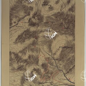 CARTA DEI DINTORNI DI PALERMO ALLA SCALA DI 1 A 10.000 PER LEMANOVRE SULLA CARTA ESEGUITA MEDIANTE INGRANDIMENTO GEOMETRICO DELLA CARTA AL 50.000, RIVEDUTA E COMPLETATA IN OGNI PARTE SUL TERRENO, CON STRUMENTI PER LEVATE SPEDITIVE  - TAVOLA X 3.