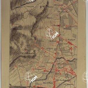CARTA DEI DINTORNI DI PALERMO ALLA SCALA DI 1 A 10.000 PER LEMANOVRE SULLA CARTA ESEGUITA MEDIANTE INGRANDIMENTO GEOMETRICO DELLA CARTA AL 50.000, RIVEDUTA E COMPLETATA IN OGNI PARTE SUL TERRENO, CON STRUMENTI PER LEVATE SPEDITIVE - TAVOLA X 4.