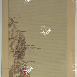 CARTA DEI DINTORNI DI PALERMO ALLA SCALA DI 1 A 10.000 PER LEMANOVRE SULLA CARTA ESEGUITA MEDIANTE INGRANDIMENTO GEOMETRICO DELLA CARTA AL 50.000, RIVEDUTA E COMPLETATA IN OGNI PARTE SUL TERRENO, CON STRUMENTI PER LEVATE SPEDITIVE - TAVOLA XI 2.