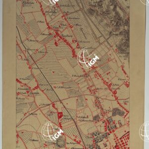 CARTA DEI DINTORNI DI PALERMO ALLA SCALA DI 1 A 10.000 PER LEMANOVRE SULLA CARTA ESEGUITA MEDIANTE INGRANDIMENTO GEOMETRICO DELLA CARTA AL 50.000, RIVEDUTA E COMPLETATA IN OGNI PARTE SUL TERRENO, CON STRUMENTI PER LEVATE SPEDITIVE - TAVOLA XI 3.