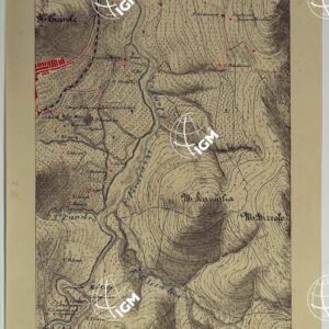 CARTA DEI DINTORNI DI PALERMO ALLA SCALA DI 1 A 10.000 PER LEMANOVRE SULLA CARTA ESEGUITA MEDIANTE INGRANDIMENTO GEOMETRICO DELLA CARTA AL 50.000, RIVEDUTA E COMPLETATA IN OGNI PARTE SUL TERRENO, CON STRUMENTI PER LEVATE SPEDITIVE - TAVOLA XIII 1.