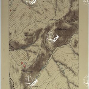 CARTA DEI DINTORNI DI PALERMO ALLA SCALA DI 1 A 10.000 PER LEMANOVRE SULLA CARTA ESEGUITA MEDIANTE INGRANDIMENTO GEOMETRICO DELLA CARTA AL 50.000, RIVEDUTA E COMPLETATA IN OGNI PARTE SUL TERRENO, CON STRUMENTI PER LEVATE SPEDITIVE - TAVOLA XIII 3.