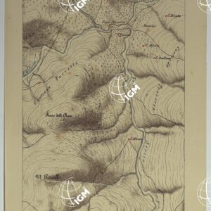 CARTA DEI DINTORNI DI PALERMO ALLA SCALA DI 1 A 10.000 PER LEMANOVRE SULLA CARTA ESEGUITA MEDIANTE INGRANDIMENTO GEOMETRICO DELLA CARTA AL 50.000, RIVEDUTA E COMPLETATA IN OGNI PARTE SUL TERRENO, CON STRUMENTI PER LEVATE SPEDITIVE - TAVOLA XIII 4.