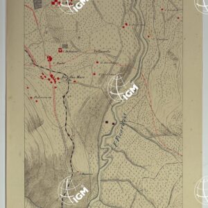 CARTA DEI DINTORNI DI PALERMO ALLA SCALA DI 1 A 10.000 PER LEMANOVRE SULLA CARTA ESEGUITA MEDIANTE INGRANDIMENTO GEOMETRICO DELLA CARTA AL 50.000, RIVEDUTA E COMPLETATA IN OGNI PARTE SUL TERRENO, CON STRUMENTI PER LEVATE SPEDITIVE - TAVOLA XV 3.