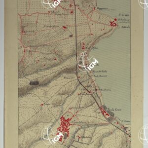 CARTA DEI DINTORNI DI PALERMO ALLA SCALA DI 1 A 10.000 PER LEMANOVRE SULLA CARTA ESEGUITA MEDIANTE INGRANDIMENTO GEOMETRICO DELLA CARTA AL 50.000, RIVEDUTA E COMPLETATA IN OGNI PARTE SUL TERRENO, CON STRUMENTI PER LEVATE SPEDITIVE  - TAVOLA XVI 2.