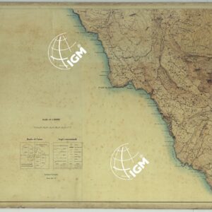 CARTA TOPOGRAFICA DELL'ISOLA DI PANTELLERIA RILEVATA E DISEGNATA DAGLI ALLIEVI DELL'ISTITUTO TOPOGRAFICO MILITARE ALLA SCALA DI 1:10.000 NELL'ANNO 1877 - FOGLIO 3.