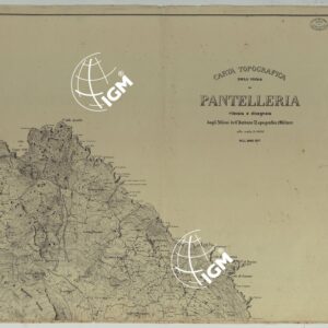 CARTA TOPOGRAFICA DELL'ISOLA DI PANTELLERIA RILEVATA E DISEGNATA DAGLI ALLIEVI DELL'ISTITUTO TOPOGRAFICO MILITARE ALLA SCALA DI 1:10.000 NELL'ANNO 1877 COPIA IN BIANCO E NERO - FOGLIO 2