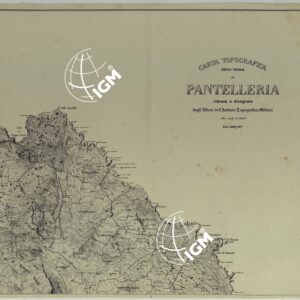 CARTA TOPOGRAFICA DELL'ISOLA DI PANTELLERIA RILEVATA E DISEGNATA DAGLI ALLIEVI DELL'ISTITUTO TOPOGRAFICO MILITARE ALLA SCALA DI 1:10.000 NELL'ANNO 1877 2° COPIA IN BIANCO E NERO - FOGLIO 2.