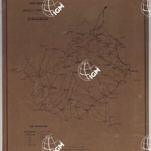 CARTA ITINERARIA DELLA PROVINCIA DI SIRACUSA.