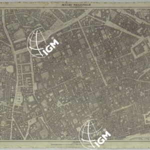 PIANTA DELLA CITTA' DI NAPOLI - FOGLIO 13 MUSEO NAZIONALE.