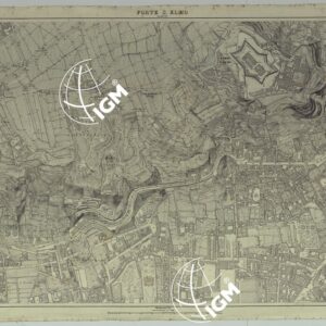 PIANTA DELLA CITTA' DI NAPOLI - FOGLIO 17 FORTE S.ELMO.