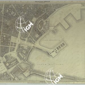 PIANTA DELLA CITTA' DI NAPOLI - FOGLIO 18 PALAZZO REALE.