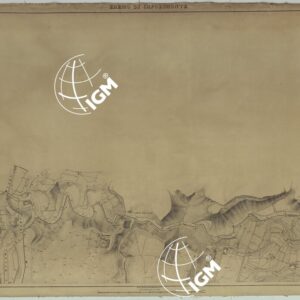 PIANTA DELLA CITTA' DI NAPOLI EDIZIONE A FOGLI MONTATI SU TELA E CON CURVE BATOMETRICHE - FOGLIO 1 EREMO DI COPODIMONTE.