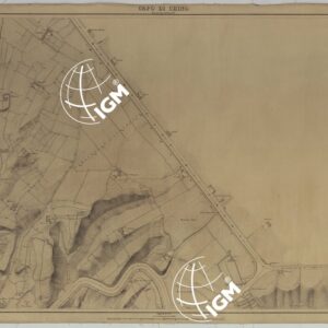 PIANTA DELLA CITTA' DI NAPOLI EDIZIONE A FOGLI MONTATI SU TELA E CON CURVE BATOMETRICHE - FOGLIO 5 CAPO DI CHINO.