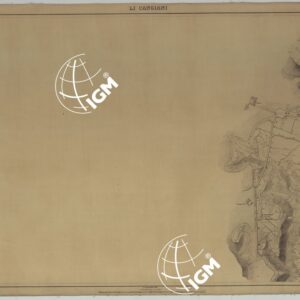 PIANTA DELLA CITTA' DI NAPOLI EDIZIONE A FOGLI MONTATI SU TELA E CON CURVE BATOMETRICHE - FOGLIO 6 LI CANGIANI.
