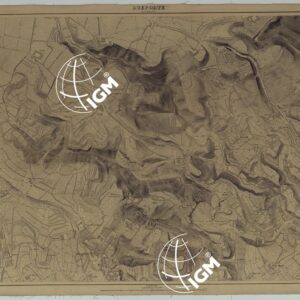PIANTA DELLA CITTA' DI NAPOLI EDIZIONE A FOGLI MONTATI SU TELA E CON CURVE BATOMETRICHE - FOGLIO 7 DUE PORTE.