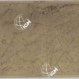 PIANTA DELLA CITTA' DI NAPOLI EDIZIONE A FOGLI MONTATI SU TELA E CON CURVE BATOMETRICHE - FOGLIO 9 POGGIO REALE.