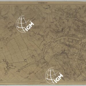 PIANTA DELLA CITTA' DI NAPOLI EDIZIONE A FOGLI MONTATI SU TELA E CON CURVE BATOMETRICHE - FOGLIO 12  ARENELLA.