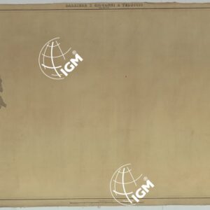 PIANTA DELLA CITTA' DI NAPOLI EDIZIONE A FOGLI MONTATI SU TELA E CON CURVE BATOMETRICHE - FOGLIO 20 BARRIERA S. GIOVANNI A TEDUCCIO.