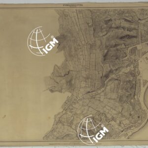 PIANTA DELLA CITTA' DI NAPOLI EDIZIONE A FOGLI MONTATI SU TELA E CON CURVE BATOMETRICHE - FOGLIO 21 PIEDIGROTTA.