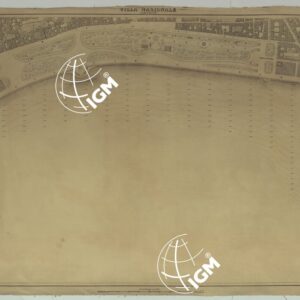 PIANTA DELLA CITTA' DI NAPOLI EDIZIONE A FOGLI MONTATI SU TELA E CON CURVE BATOMETRICHE - FOGLIO 22  VILLA NAZIONALE.