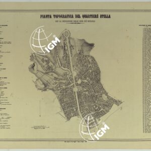 CARTA DEI DODICI QUARTIERI DI NAPOLI - PIANTA TOPOGRAFICA DEL QUARTIERE STELLA CON LA INDICAZIONE DELLE COSE PIU' NOTABILI.