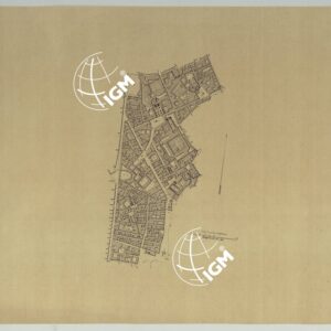 CARTA DEI DODICI QUARTIERI DI NAPOLI SENZA INDICAZIONI.