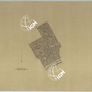 CARTA DEI DODICI QUARTIERI DI NAPOLI SENZA INDICAZIONI.