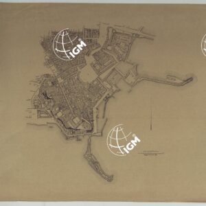 CARTA DEI DODICI QUARTIERI DI NAPOLI SENZA INDICAZIONI.