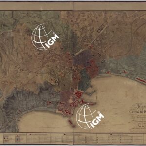 PIANTA DELLA CITTA' DI NAPOLI E DE' SUOI CONTORNI DELINEATA ED INCISA NEL REALE OFFICIO TOPOGRAFICO DELLA GUERRA. NAPOLI, 1828-65.