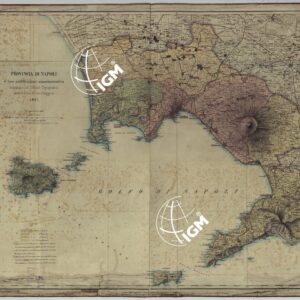 PROVINCIA DI NAPOLI E SUA SUDDIVISIONE AMMINISTRATIVA DISEGNATA DALL'OFFICIO TOPOGRAFICO DELLA SEZIONE DI STATO MAGGIORE, 1867.