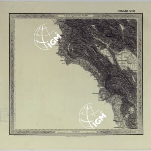 CARTA DELLE PROVINCE NAPOLITANE IN FOGLI 25 FOTOINCISA COL PROCEDIMENTO DEL GENERALE AVET ALLA SCALA DI 1:250.000 COPIA COMPLETA RIVEDUTA DAL 1882 AL 1884 PUBBLICATA DALL'ISTITUTO TOPOGRAFICO MILITARE, 1874 - FOGLIO III.