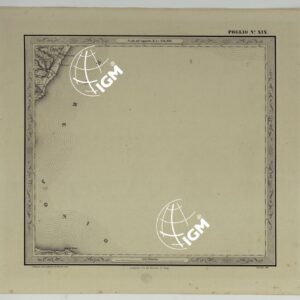 CARTA DELLE PROVINCE NAPOLITANE IN FOGLI 25 FOTOINCISA COL PROCEDIMENTO DEL GENERALE AVET ALLA SCALA DI 1:250.000 COPIA COMPLETA RIVEDUTA DAL 1882 AL 1884 PUBBLICATA DALL'ISTITUTO TOPOGRAFICO MILITARE, 1874 - FOGLIO XIX.