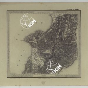CARTA DELLE PROVINCE NAPOLITANE IN FOGLI 25 FOTOINCISA COL PROCEDIMENTO DEL GENERALE AVET ALLA SCALA DI 1:250.000 COPIA COMPLETA RIVEDUTA DAL 1882 AL 1884 PUBBLICATA DALL'ISTITUTO TOPOGRAFICO MILITARE, 1874 - FOGLIO XXIII.