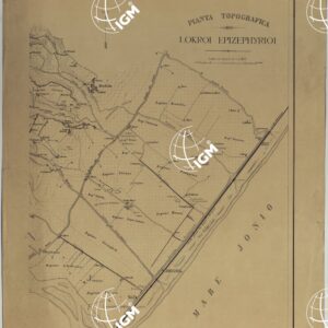 PIANTA TOPOGRAFICA DI LOKROI EPIZEPHYRIOI  - FOGLIO 1.