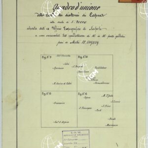 CARTA DEI DINTORNI DI CAPUA - QUADRO D'UNIONE.