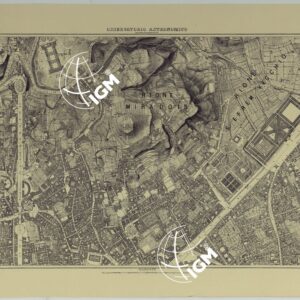 PIANTA TOPOGRAFICA DELLA CITTA' DI NAPOLI ALLA SCALA DI 1:4.000 - FOGLIO 8 OSSERVATORIO ASTRONOMICO.