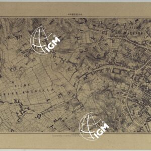 PIANTA TOPOGRAFICA DELLA CITTA' DI NAPOLI ALLA SCALA DI 1:4.000 - FOGLIO 12 ARENELLA.