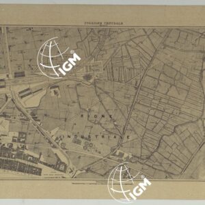 PIANTA TOPOGRAFICA DELLA CITTA' DI NAPOLI ALLA SCALA DI 1:4.000 - FOGLIO 14-15 STAZIONE CENTRALE.