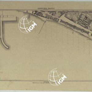 PIANTA TOPOGRAFICA DELLA CITTA' DI NAPOLI ALLA SCALA DI 1:4.000 - FOGLIO 19 QUARTIERE GRANILI.