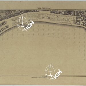 PIANTA TOPOGRAFICA DELLA CITTA' DI NAPOLI ALLA SCALA DI 1:4.000 - FOGLIO 22 VILLA NAZIONALE.
