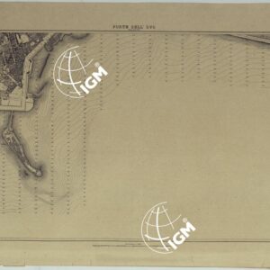 PIANTA TOPOGRAFICA DELLA CITTA' DI NAPOLI ALLA SCALA DI 1:4.000 - FOGLIO 23 FORTE DELL'OVO.