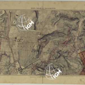 PIANTA TOPOGRAFICA DELLA CITTA' DI NAPOLI ALLA SCALA DI 1:4.000 EDIZIONE CON APPROVAZIONE PER AGGIORNAMENTI CATASTALI - FOGLIO 4 BOSCO REALE.