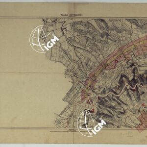 PIANTA TOPOGRAFICA DELLA CITTA' DI NAPOLI ALLA SCALA DI 1:4.000 EDIZIONE CON APPROVAZIONE PER AGGIORNAMENTI CATASTALI - FOGLIO 16 VILLA RICCIARDI.