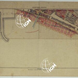 PIANTA TOPOGRAFICA DELLA CITTA' DI NAPOLI ALLA SCALA DI 1:4.000 EDIZIONE CON APPROVAZIONE PER AGGIORNAMENTI CATASTALI - FOGLIO 19 QUARTIERE GRANILI.