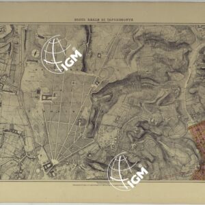 PIANTA TOPOGRAFICA DELLA CITTA' DI NAPOLI ALLA SCALA DI 1:4.000 EDIZIONE CON APPROVAZIONE PER AGGIORNAMENTI CATASTALI - FOGLIO 4 BOSCO REALE DI CAPODIMONTE.